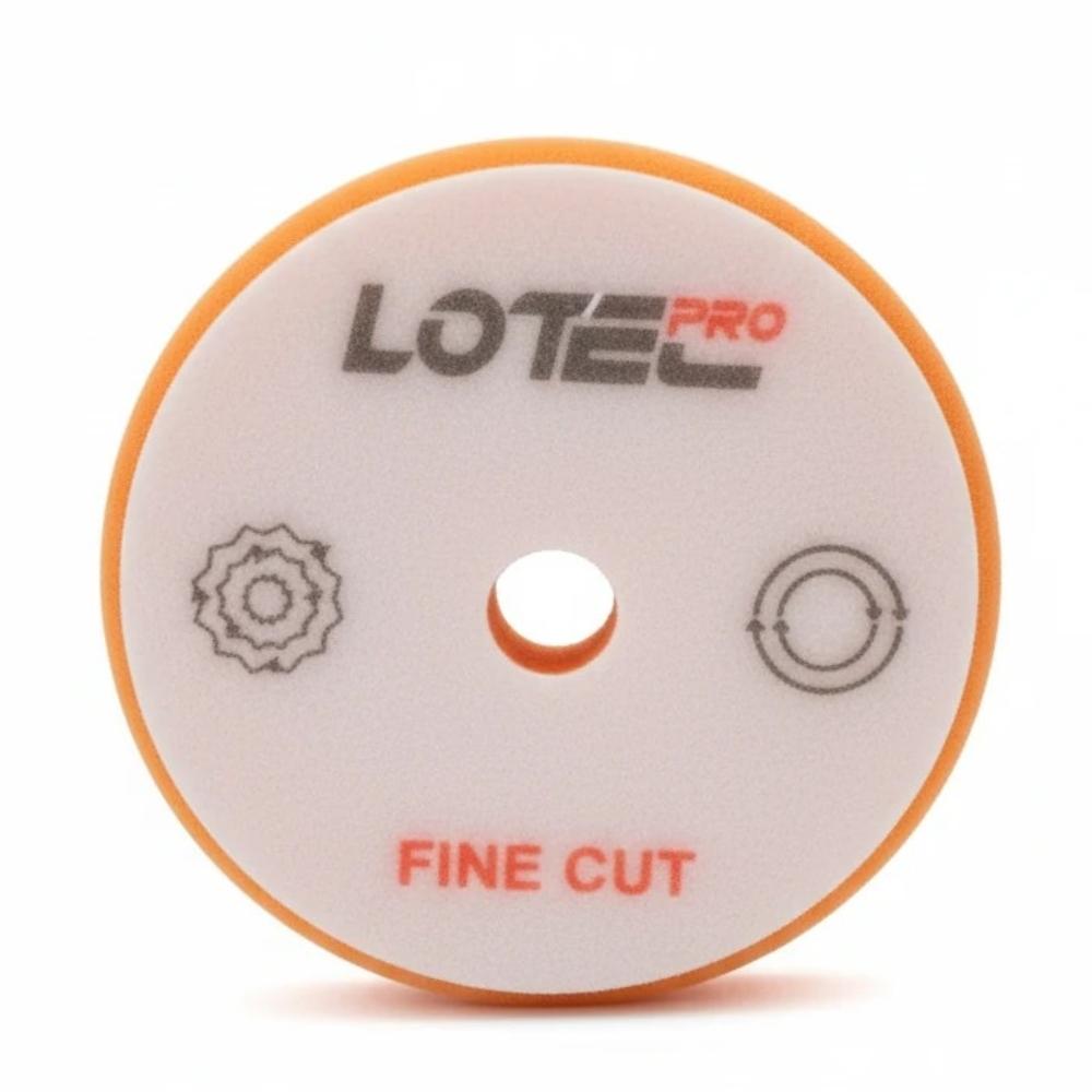 Untitled design - 2025-12-30T115234.854 پد پولیش نرم روتاری نارنجی لوتک پرو Lotec pro Rotary Polishing Pad Fine 125 - Image 1