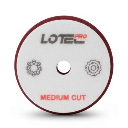 پد پولیش متوسط اوربیتال زرشکی لوتک پرو  Lotec pro Orbital Polishing Pad Medium 150