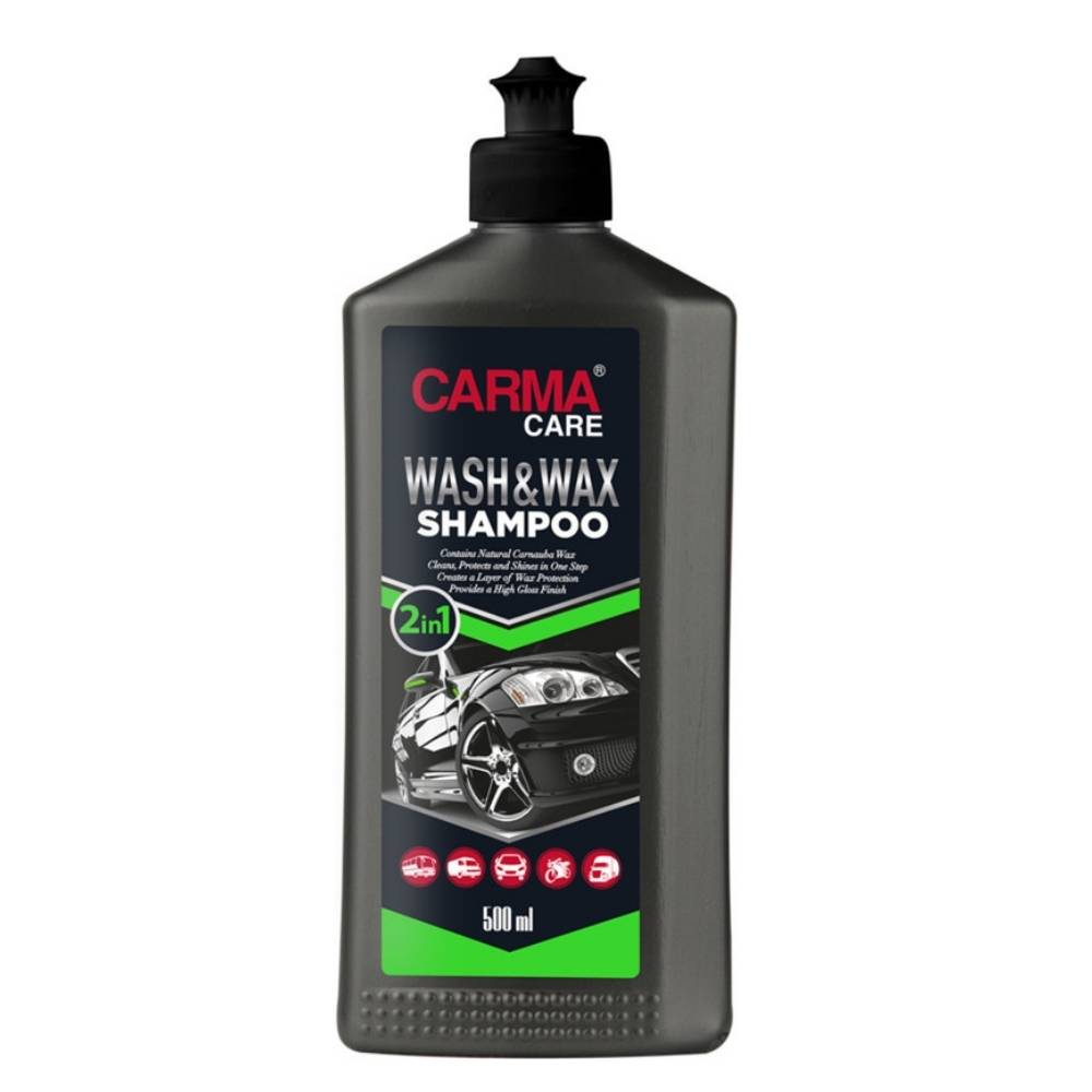 Untitled design (2) شامپو واکس خودرو کارماکر حجم 500 میلی لیتر CARMACARE WAX SHAMPOO - Image 1