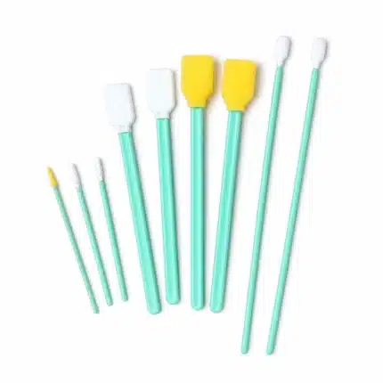 ست تمیزکاری فومی مخصوص دریچه های کابین خودرو برند اس جی سی بی SGCB Foam Cleaning Swab Kit / 2pcs*162mm-Long-Reach Microfiber Swab-Slim Tip
